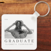 Afstuderen 20XX Moderne, eenvoudige, minimalistisc Sleutelhanger (Achterkant)