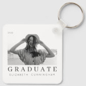 Afstuderen 20XX Moderne, eenvoudige, minimalistisc Sleutelhanger (Achterkant)
