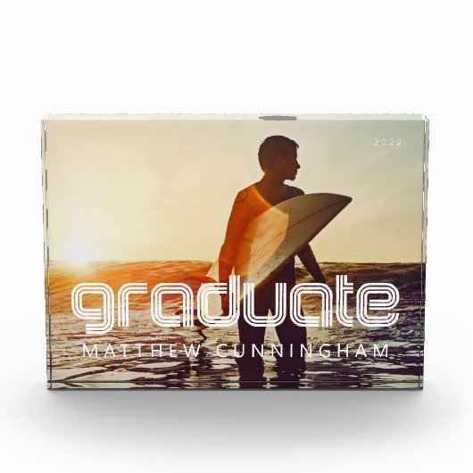 Afstuderen 20XX Retro Cool Simple Afstudeerder Yea Fotoblokken (Voorkant)