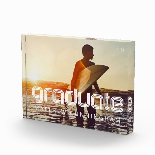 Afstuderen 20XX Retro Cool Simple Afstudeerder Yea Fotoblokken (Rechts)