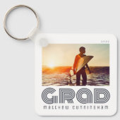 Afstuderen 20XX Retro Cool Simple Afstudeerder Yea Sleutelhanger (Voorkant)