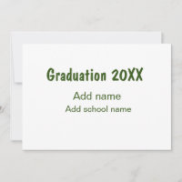 Afstuderen 20XX Voeg jaarnaam school groen modern