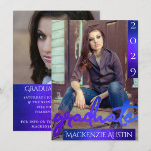 Afstuderen 2 foto   Zeemeermin Ombre Blauw Groen P Kaart