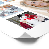 Afstuderen 35 Fotocollage-klasse Jaar wit Poster (Hoek)