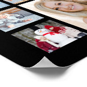 Afstuderen 35 Photo Collage CLASS YEAR Black Poster (Hoek)