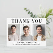 Afstuderen 3 Foto Bedankkaart (Staand voorkant)