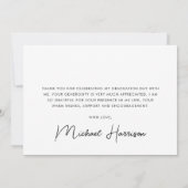 Afstuderen 3 Foto Bedankkaart (Achterkant)