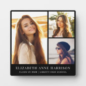 Afstuderen 3 Foto Collage Black Fotoplaat (Voorkant)