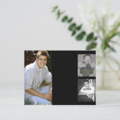 Afstuderen 3-foto collage briefkaart (Staand voorkant)