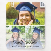 Afstuderen 3 Foto Custom 2025 Afstuderen Swag Muismat (Voorkant)