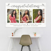 Afstuderen 3 Foto Moderne Gray Calligrafie Harteli Spandoek