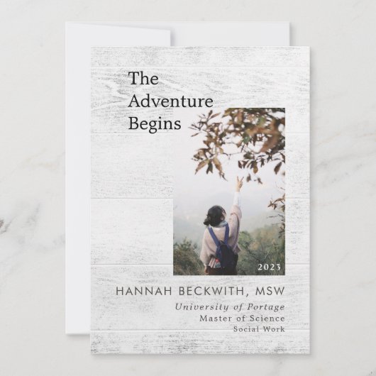 Afstuderen 3 Fotoavontuur begint met bijtende Aankondiging (Voorkant)