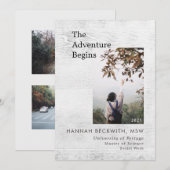 Afstuderen 3 Fotoavontuur begint met bijtende Aankondiging (Voorkant / Achterkant)