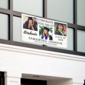 Afstuderen 3 Photo Congrats Afstuderen 2023 White Spandoek (Buitenkant Gebouw)