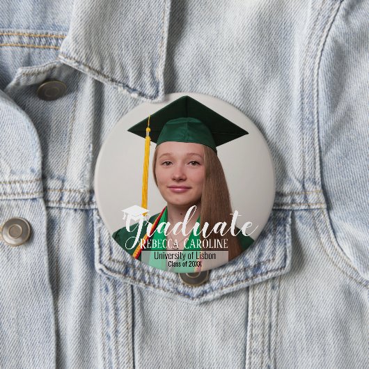 Afstuderen 3 uploadfoto ronde button 4,0 cm (In situ)