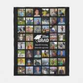 Afstuderen 44 Foto Collage | Naam en school Fleece Deken (Voorkant)