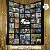 Afstuderen 44 Foto Collage | Naam en school Fleece Deken