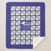 Afstuderen 44 Fotocollage (verwisselbaar PAARS) Sherpa Deken (Voorkant)