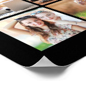 Afstuderen 45 Foto Collage Black Gold Poster (Hoek)