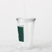 Afstuderen 4 foto modern gepersonaliseerd groen acryl drinkbeker (Links)