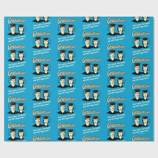 Afstuderen: 4 jaar, 2 boeken cadeaupapier (Vlak)