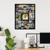 Afstuderen 55 Foto Collage Persoonlijk Poster (Thuiskantoor)