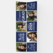 Afstuderen 5 Fotocollage gepersonaliseerd Afstuder Spandoek (Verticaal)