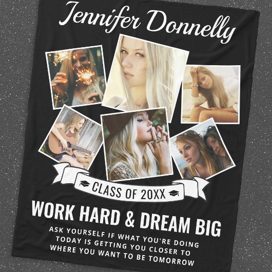 Afstuderen 6 Foto School College Fleece Deken