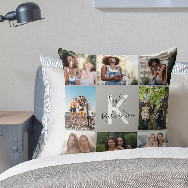Afstuderen 8 Collage van de Foto en het Gray Afstu Kussen (Creator heeft geüpload)
