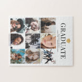 Afstuderen 9 Foto Collage White Jigzaag Puzzle Legpuzzel (Horizontaal)