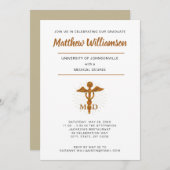 Afstuderen aan de Medische Faculteit met Symbool Aankondiging (Voorkant / Achterkant)