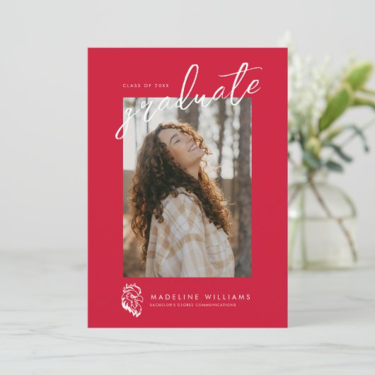 Afstuderen aan Jacksonville State University Aankondiging (Staand voorkant)