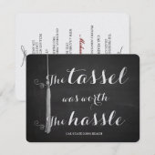 Afstuderen aan universiteit / hogeschool klas van  kaart (Voorkant / Achterkant)