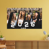 Afstuderen Aangepaste Canvas met Foto Collage Afdruk (Insitu (Woonkamer))