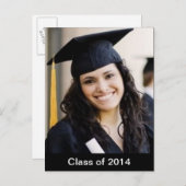 Afstuderen Aangepaste foto-Briefkaart Aankondigingskaart (Voorkant / Achterkant)