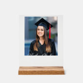 Afstuderen Aangepaste Naam Afbeelding School Afstu Acryl Bord (Voorkant)