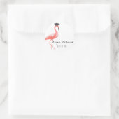 Afstuderen aangepaste sticker grappig flamingo tro (Tas)