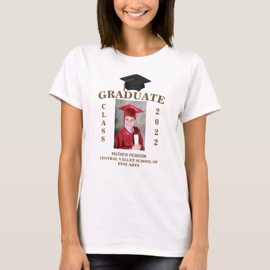 Afstuderen aangepaste T-Shirt foto (Voorkant)