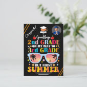 Afstuderen Aangepaste Tekst & Afbeeldingen 2e Grad Aankondigingskaart (Staand voorkant)