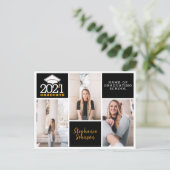 Afstuderen Aankondiging 2021 Foto Collage Briefkaart (Staand voorkant)