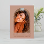 Afstuderen Aankondiging Afstudeerder Fotokaart (Staand Voorkant)