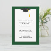 Afstuderen Aankondiging groen (Staand voorkant)