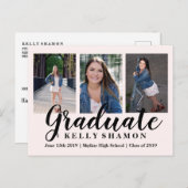 Afstuderen Aankondiging Kaart (Voorkant / Achterkant)