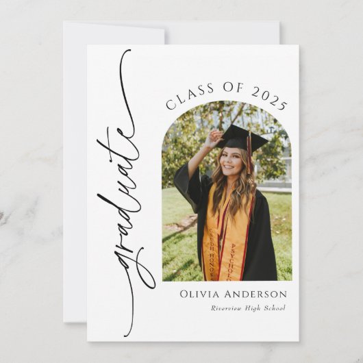 Afstuderen Aankondiging met Foto (Voorkant)