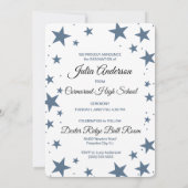 Afstuderen Aankondiging met sterren Afstuderen Fot (Achterkant)