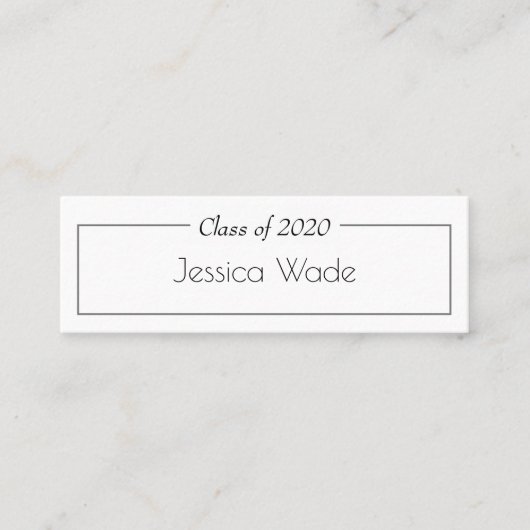 Afstuderen Aankondiging Roos Gold Stripe (Voorkant)