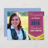 Afstuderen aankondiging uitnodigen lint banner (Voorkant / Achterkant)