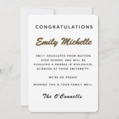 Afstuderen Aankondiging Wetenschap afgestudeerde c (Achterkant)