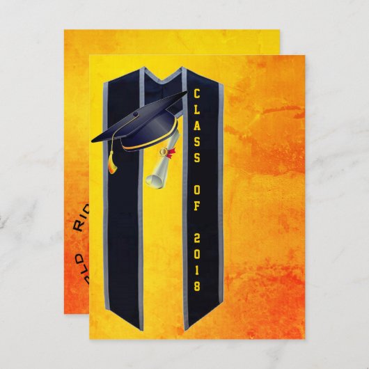 Afstuderen Aankondigingskaart (Voorkant / Achterkant)