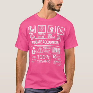 Afstuderen accountant MultiTasking Certified Job G T-shirt
